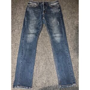 Blackey Premium Denim Mens Size 32 Medium Wash Straight Leg Jeans EBP7106M